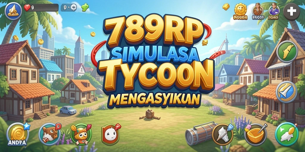 Gameplay seru dalam 789RP yang menampilkan manajemen bisnis Tycoon.