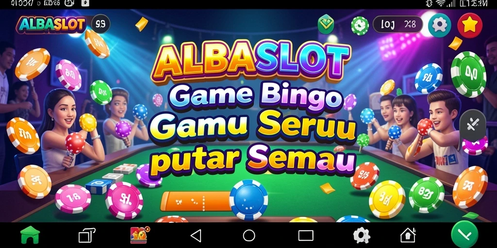 Tampilan gameplay seru ALBASLOT dengan suasana Bingo yang menyenangkan.