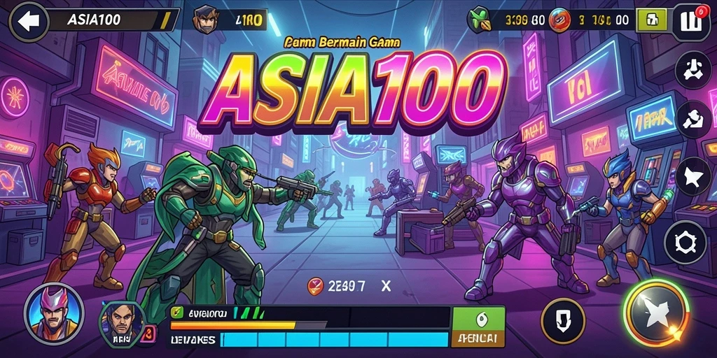 Tampilan gameplay <strong>ASIA100</strong> menunjukkan aksi seru dan tantangan menarik.
