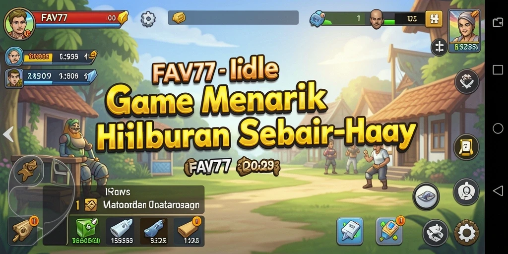 Tampilan permainan FAV77 dalam mode Idle yang menarik dan penuh warna.