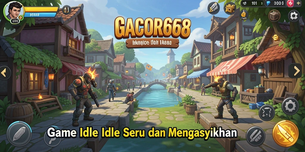 Screenshot permainan GACOR668 yang menunjukkan gameplay Idle yang mengasyikkan.