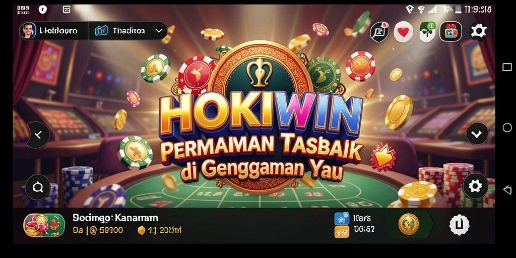 Screenshot gameplay HOKIWIN yang menampilkan pengalaman Kasino yang seru.