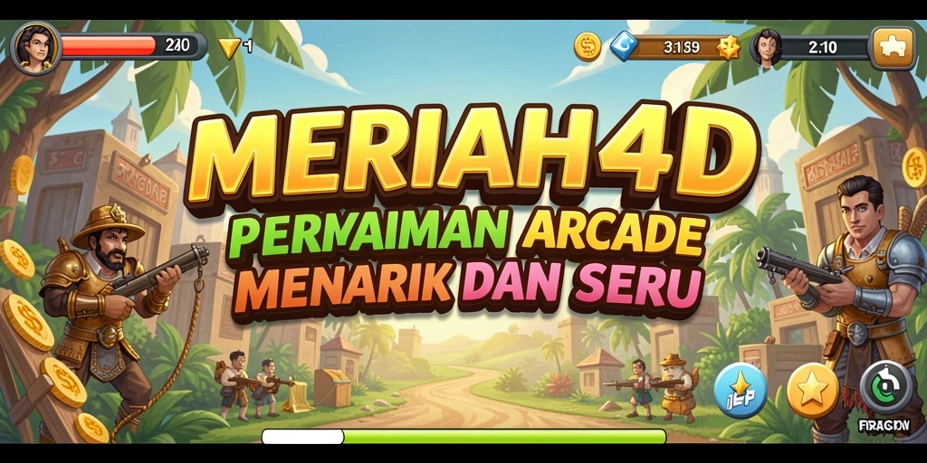 Tampilan gameplay menarik dari MERIAH4D dengan aksi arcade seru.
