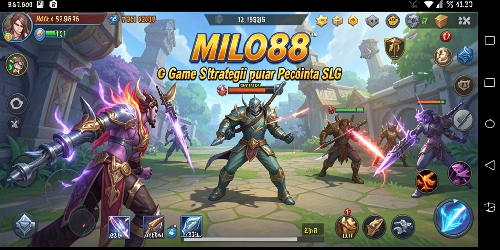 Gameplay menarik dengan pertempuran strategi di dalam MILO88.