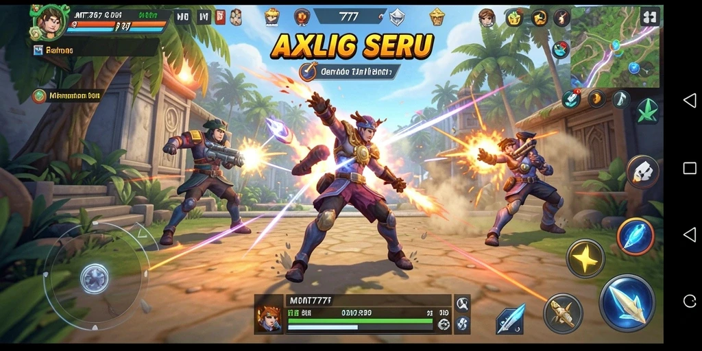 Gameplay action seru dan mendebarkan di MT777.