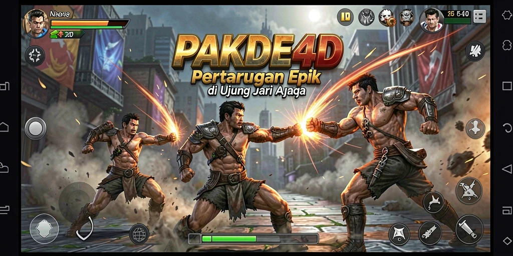 Tampilan gameplay PAKDE4D yang penuh aksi dan seru.