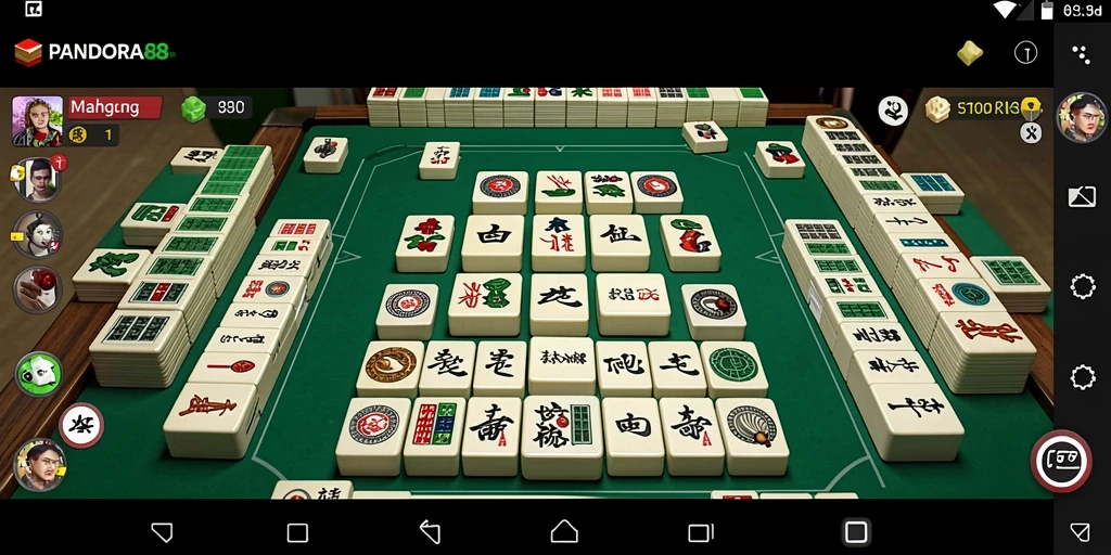 Tampilan gameplay seru dalam PANDORA88 dengan Mahjong yang menarik.