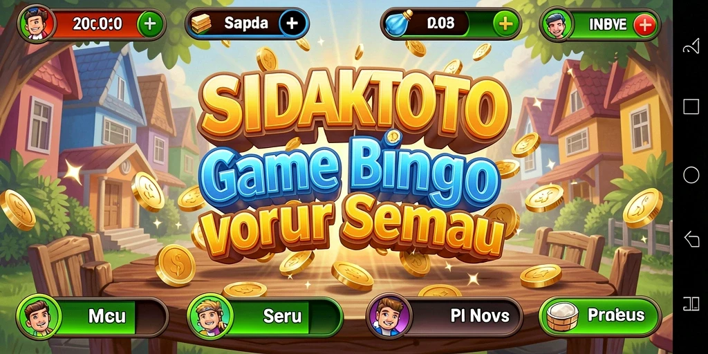 Tampilan gameplay Bingo yang seru di SIDAKTOTO
