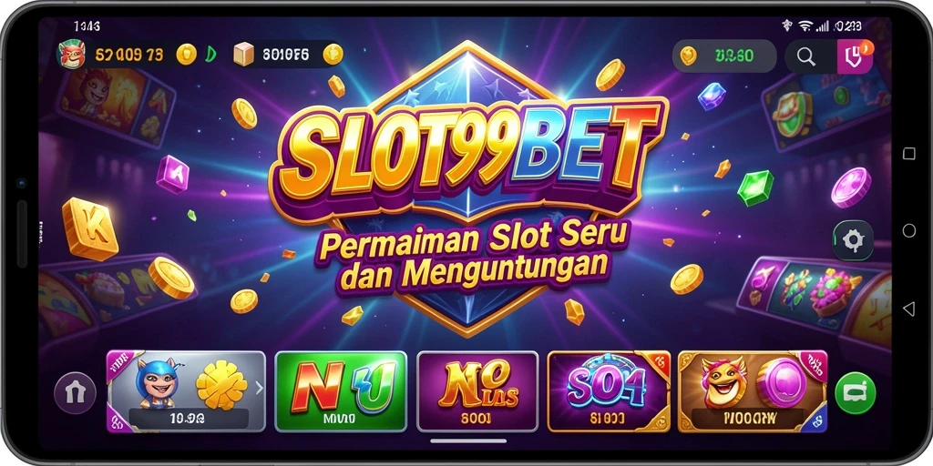Screenshot utama SLOT99BET menampilkan aksi seru dan grafik menawan dari permainan Slot.