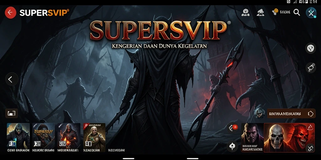 Tampilan menegangkan dari gameplay <strong>SUPERSVIP</strong> dengan suasana horor yang kental.