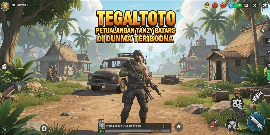 Tampilan gameplay TEGALTOTO yang menampilkan eksplorasi dunia terbuka.