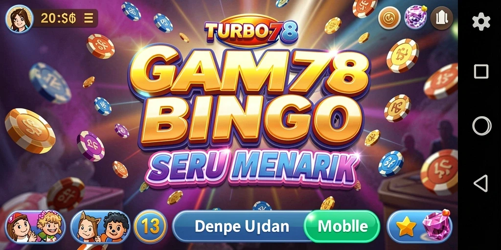 Screenshot TURBO78 menampilkan gameplay Bingo yang seru dan interaktif.