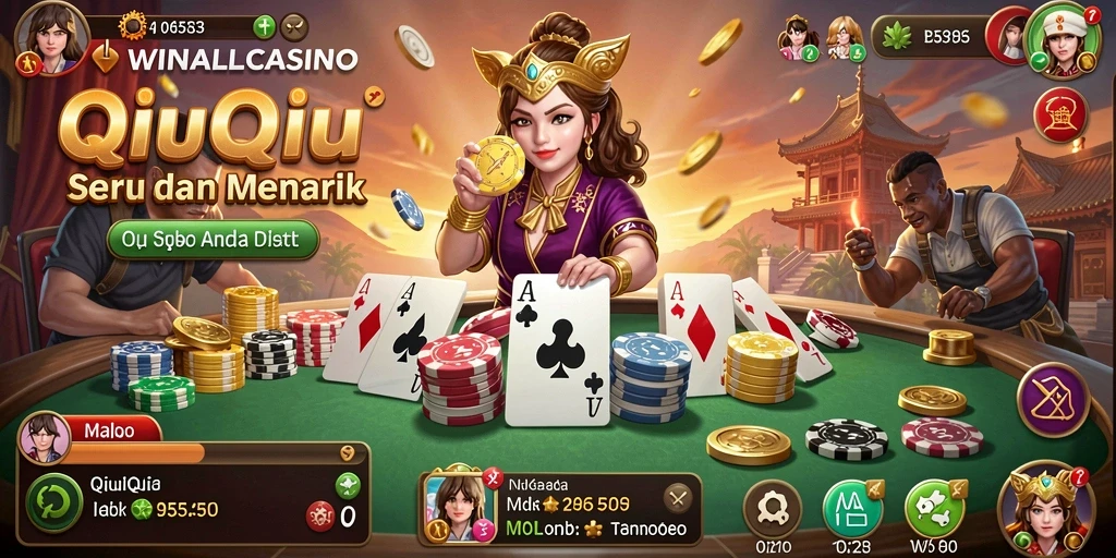 Tangkapan layar gameplay QiuQiu dari WINALLCASINO yang mendebarkan.