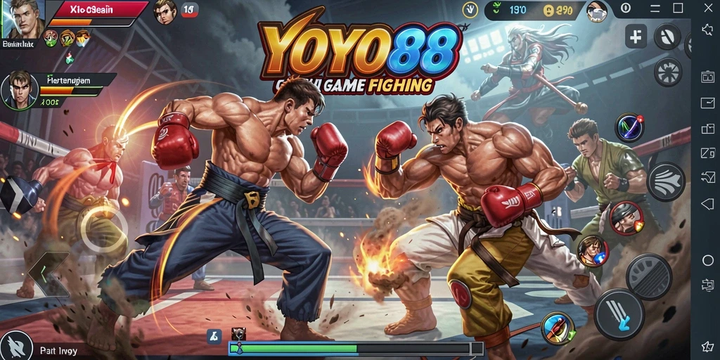 Gameplay seru di <strong>YOYO88</strong> saat bertarung dengan karakter favorit.